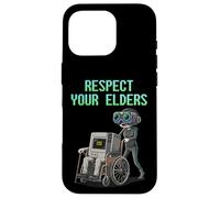 Custodia per iPhone 16 Pro Respect Your Elders Retro Computer Gamer Girl Fun VR Gaming