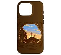 Custodia per iPhone 16 Pro Resurrection Sunday Cross of Jesus Christ Empty Tomb Faith