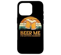 Custodia per iPhone 16 Pro Retro Beer Me Getting Married Funny Drinking Team Beer Lover