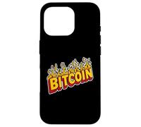 Custodia per iPhone 16 Pro Retro Bitcoin Crypto Moneta Digitale Denaro Valuta Futuro