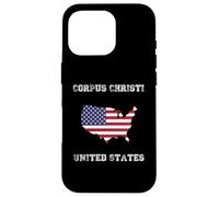 Custodia per iPhone 16 Pro Retro Corpus Christi Stati Uniti Distressed Stati Uniti