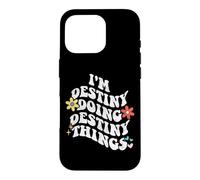 Custodia per iPhone 16 Pro Retro Groovy Im DESTINY Doing DESTINY Things Divertente Madre