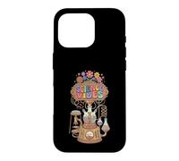 Custodia per iPhone 16 Pro Retro Groovy Science Vibes Lab Flasks STEM Geek