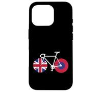 Custodia per iPhone 16 Pro RIDE UK, design per appassionati di ciclismo su strada e città