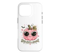 Custodia per iPhone 16 Pro Rimani carino e spettrale zucca rosa Halloween Summerween