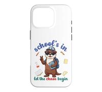 Custodia per iPhone 16 Pro River Otter Back To School Vibes Scuole In Let Chaos Begin