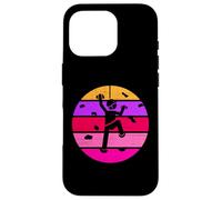 Custodia per iPhone 16 Pro Rock Climber Girl - Scalatore da donna, stile retrò