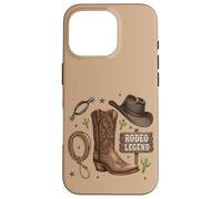Custodia per iPhone 16 Pro Rodeo Legend - Cappello da cowboy stile western, stile country life