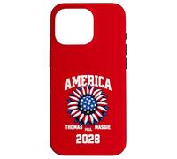 Custodia per iPhone 16 Pro Ron Paul Thomas Massie Election 2028 President American Flag