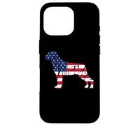 Custodia per iPhone 16 Pro Rottweiler American Flag 4th of July Funny Dog Lover