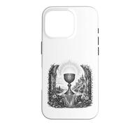 Custodia per iPhone 16 Pro Sacro Graal Leggenda Arturiana Sacro Calice Line Art