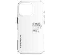 Custodia per iPhone 16 Pro Salmi 73:26, Forza, Parole incoraggianti, JNF, Cristiano