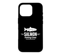 Custodia per iPhone 16 Pro Salmon Fishing Crew River Hunter