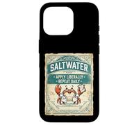 Custodia per iPhone 16 Pro Saltwater Doctor Crab Ocean Vintage Design