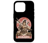 Custodia per iPhone 16 Pro Samurai Guerriero Musashi, Giapponese Sword Fighter