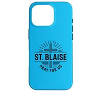 Custodia per iPhone 16 Pro San Biagio prega per noi patrono cattolico Santa devozione