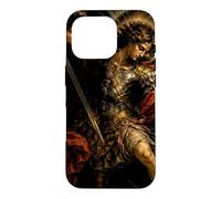 Custodia per iPhone 16 Pro San Michele Arcangelo Barocco Chiaroscuro Icona Design