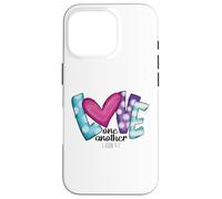 Custodia per iPhone 16 Pro San Valentino religioso Gesù Amore l'un l'altro Bibbia Pace