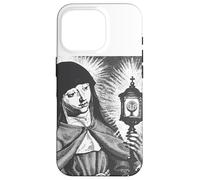Custodia per iPhone 16 Pro Santa Chiara d'Assisi Santa Cattolica Italiana Donna