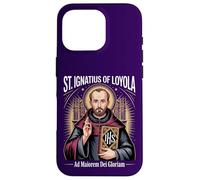 Custodia per iPhone 16 Pro Sant'Ignazio Loyola Ad Maiorem Dei Gloriam Gesuita Cattolico