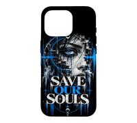 Custodia per iPhone 16 Pro Save Our Souls - Abbigliamento tecnico in stile techno