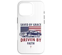 Custodia per iPhone 16 Pro Saved by Grace, Driven by Faith - Men's Christian Muscle Car