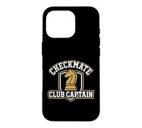 Custodia per iPhone 16 Pro Scacco matto Club Capitano Giocatore di Scacchi Strategist