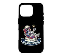 Custodia per iPhone 16 Pro Scheletro Chillin Till The Fireworks Funny 4th of Lazy Luglio