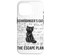 Custodia per iPhone 16 Pro Schrodinger Cat Escape Plan Meccanica quantistica Fisica