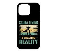 Custodia per iPhone 16 Pro Scuba Diving Is Break From Reality Funny Dive Diver