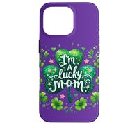 Custodia per iPhone 16 Pro Shamrock Saint Irish Patrick Clover Mamma Lucky Holiday