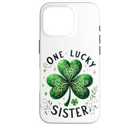 Custodia per iPhone 16 Pro Shamrock Saint Irish Patrick Clover Sister Lucky Holiday