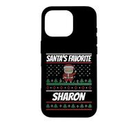 Custodia per iPhone 16 Pro SharonFunny Natale Sharon Nome Sharon preferito di Babbo Natale