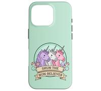 Custodia per iPhone 16 Pro Shun The Non-Believer Funny Charlie Unicorn Sarcasmo Meme
