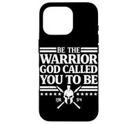 Custodia per iPhone 16 Pro Sii il guerriero che Dio ti ha chiamato ad essere figlio cristiano di Dio
