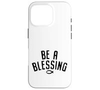 Custodia per iPhone 16 Pro Sii una benedizione, atleta cristiano, coraggioso, cristiano