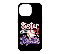 Custodia per iPhone 16 Pro Sister of Rookie 1st Baseball Festa di compleanno a tema abbinamento