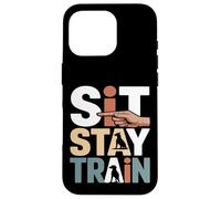 Custodia per iPhone 16 Pro Sit Stay Train Dog Obbedience Trainer