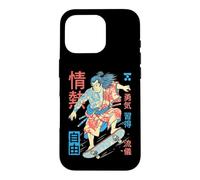 Custodia per iPhone 16 Pro Skateboard Samurai Skater Passion Freedom