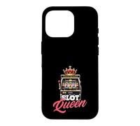 Custodia per iPhone 16 Pro Slot Queen Casino Gioco d'azzardo Jackpot Vincitore Vegas Macchina