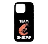 Custodia per iPhone 16 Pro Small Crustacean Shrimp Cute Minimalist Team Shrimp
