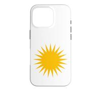Custodia per iPhone 16 Pro Sole dei Curdi Bandiera Curda Simbolo Curdo Orgoglio Newroz