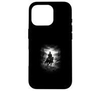 Custodia per iPhone 16 Pro solitario, cowboy, cavaliere, in, deserto, e, west, cielo