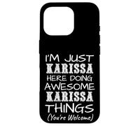 Custodia per iPhone 16 Pro Solo Karissa Here Doing Karissa Things Nome