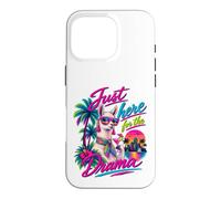 Custodia per iPhone 16 Pro Solo qui per il film drammatico Llama Tropical Retro