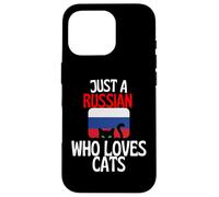 Custodia per iPhone 16 Pro Solo un russo che ama i gatti per tutta la Russia