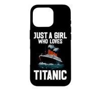 Custodia per iPhone 16 Pro Solo una ragazza che ama la storia delle navi Titanic RMS Titanic