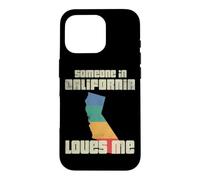 Custodia per iPhone 16 Pro Someone In California Loves Me Retro Land Map Stato