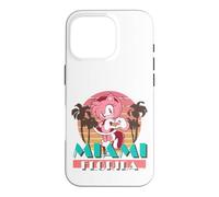 Custodia per iPhone 16 Pro Sonic the Hedgehog Amy Miami Florida Viaggio