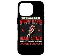 Custodia per iPhone 16 Pro Sono sopravvissuto all"arresto cardiaco di attacco cardiaco di Widow Maker